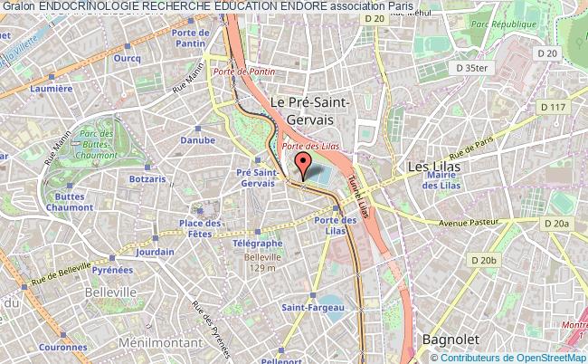 plan association Endocrinologie Recherche Education Endore Paris