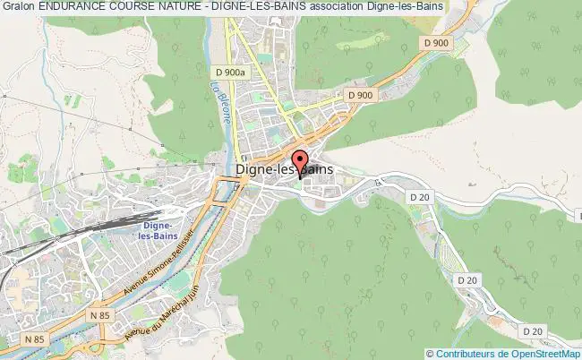 plan association Endurance Course Nature - Digne-les-bains Digne-les-Bains