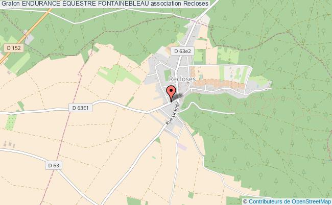plan association Endurance Équestre Fontainebleau Recloses