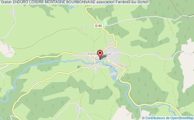 plan association Enduro Loisirs Montagne Bourbonnaise Ferrières-sur-Sichon