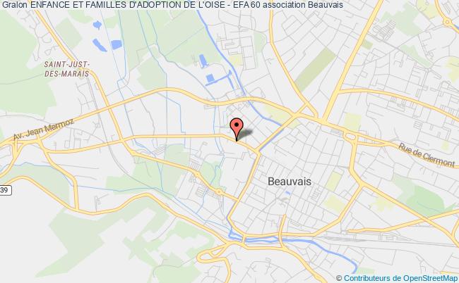 plan association Enfance Et Familles D'adoption De L'oise - Efa 60 Beauvais