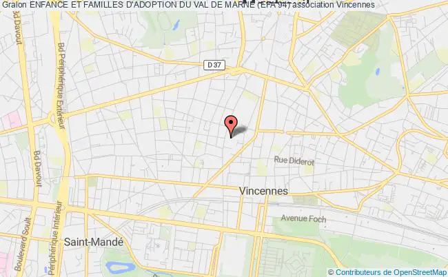 plan association Enfance Et Familles D'adoption Du Val De Marne (efa 94) Vincennes