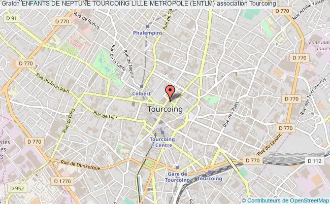 plan association Enfants De Neptune Tourcoing Lille Metropole (entlm) Tourcoing