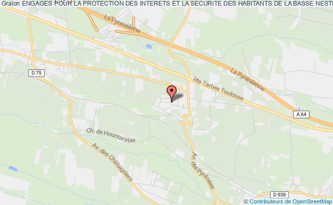 plan association Engages Pour La Protection Des Interets Et La Securite Des Habitants De La Basse Neste Saint-Laurent-de-Neste