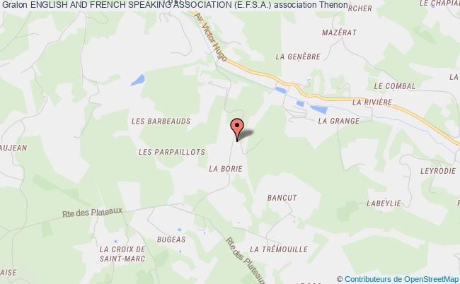 plan association English And French Speaking Association (e.f.s.a.) Thenon