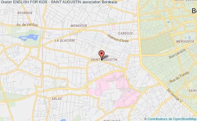 plan association English For Kids - Saint Augustin Bordeaux