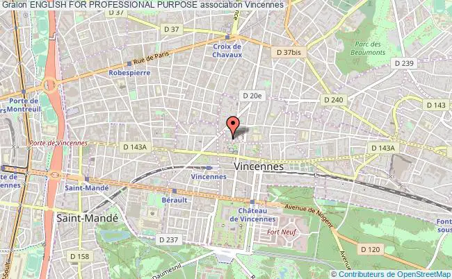 plan association English For Professional Purpose Vincennes