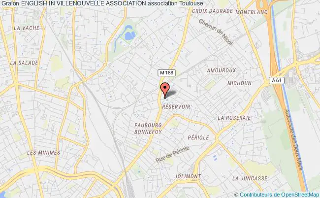 plan association English In Villenouvelle Association Toulouse