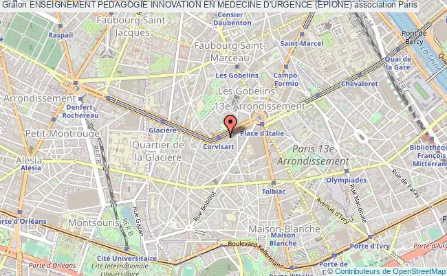 plan association Enseignement Pedagogie Innovation En Medecine D'urgence (epione) PARIS