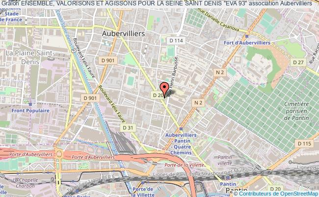 plan association Ensemble, Valorisons Et Agissons Pour La Seine Saint Denis "eva 93" Aubervilliers