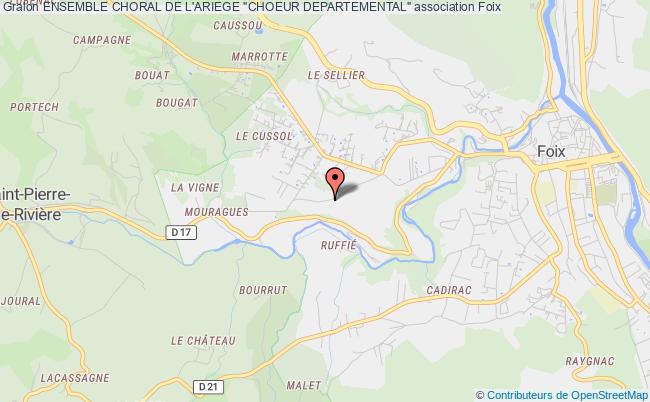 plan association Ensemble Choral De L'ariege "choeur Departemental" Foix