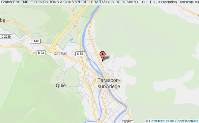 plan association Ensemble Continuons A Construire Le Tarascon De Demain (e.c.c.t.d.) Tarascon-sur-Ariège