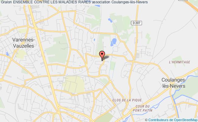 plan association Ensemble Contre Les Maladies Rares Coulanges-lès-Nevers