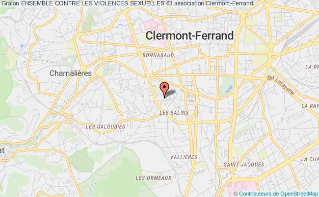 plan association Ensemble Contre Les Violences Sexuelles 63 Clermont-Ferrand