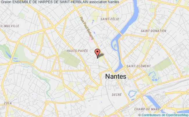 plan association Ensemble De Harpes De Saint-herblain Nantes
