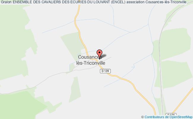 plan association Ensemble Des Cavaliers Des Ecuries Du Louvant (encel) Cousances-lès-Triconville