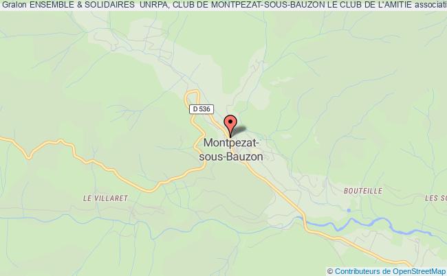 plan association Ensemble & Solidaires  Unrpa, Club De Montpezat-sous-bauzon Le Club De L'amitie Montpezat-sous-Bauzon