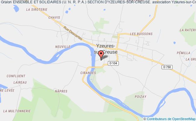 plan association Ensemble Et Solidaires (u. N. R. P. A.) Section D'yzeures-sur-creuse. Yzeures-sur-Creuse