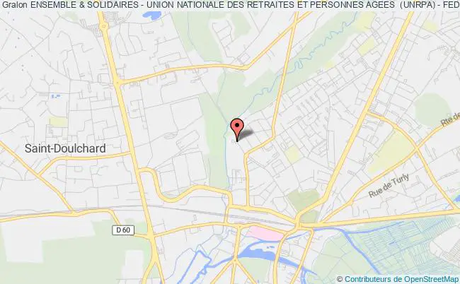 plan association Ensemble & Solidaires - Union Nationale Des Retraites Et Personnes Agees  (unrpa) - Federation Du Cher Bourges