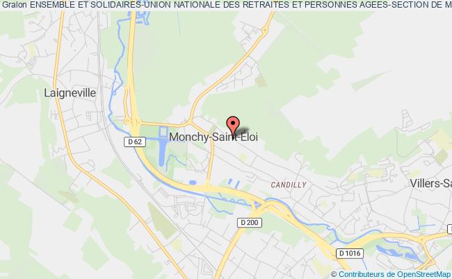 plan association Ensemble Et Solidaires-union Nationale Des Retraites Et Personnes Agees-section De Monchy St Eloi Monchy-Saint-Éloi