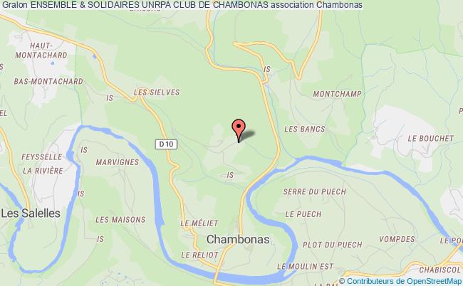 plan association Ensemble & Solidaires Unrpa Club De Chambonas Chambonas