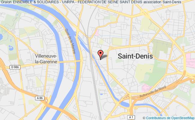 plan association Ensemble & Solidaires - Unrpa - Federation De Seine Saint Denis Saint-Denis