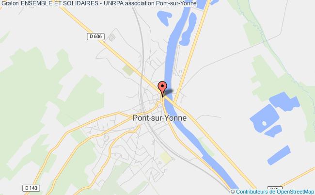 plan association Ensemble Et Solidaires - Unrpa Pont-sur-Yonne