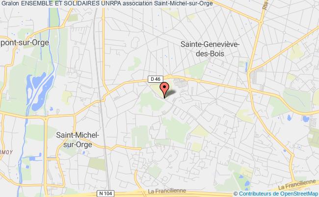 plan association Ensemble Et Solidaires Unrpa Saint-Michel-sur-Orge