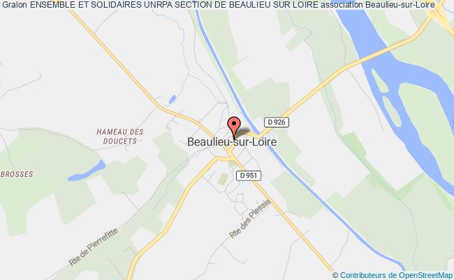 plan association Ensemble Et Solidaires Unrpa Section De Beaulieu Sur Loire Beaulieu-sur-Loire