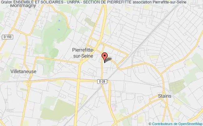 plan association Ensemble Et Solidaires - Unrpa - Section De Pierrefitte Pierrefitte-sur-Seine