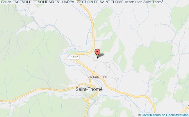 plan association Ensemble Et Solidaires - Unrpa - Section De Saint Thome Saint-Thomé