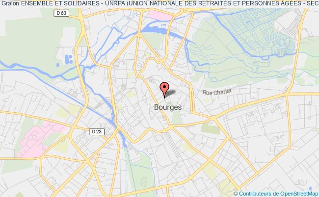 plan association Ensemble Et Solidaires - Unrpa (union Nationale Des RetraitÉs Et Personnes ÂgÉes - Section De Bourges) Bourges