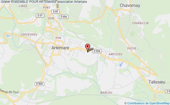 plan association Ensemble Pour Artemare Artemare