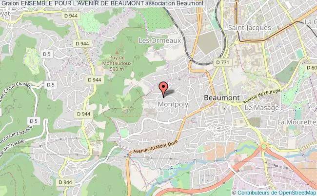 plan association Ensemble Pour L'avenir De Beaumont Beaumont