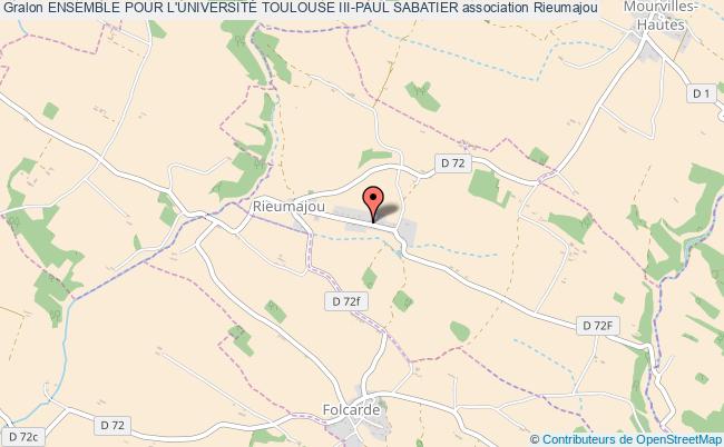 plan association Ensemble Pour L'universitÉ Toulouse Iii-paul Sabatier Rieumajou