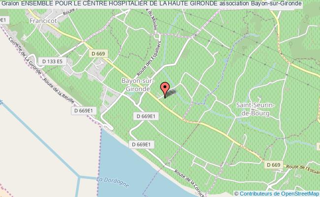plan association Ensemble Pour Le Centre Hospitalier De La Haute Gironde Bayon-sur-Gironde