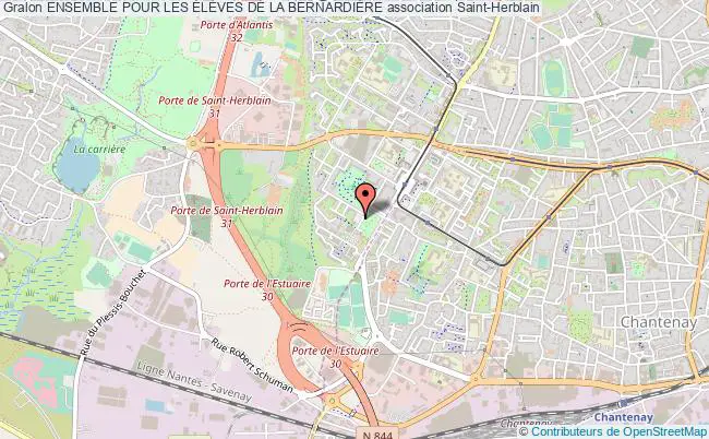 plan association Ensemble Pour Les ÉlÈves De La BernardiÈre Saint-Herblain