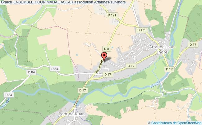 plan association Ensemble Pour Madagascar Artannes-sur-Indre