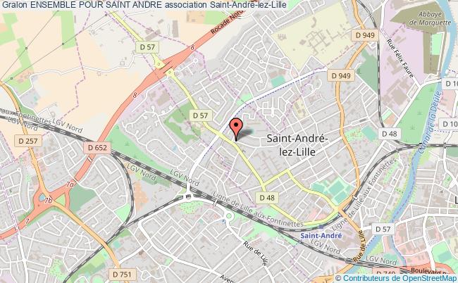 plan association Ensemble Pour Saint Andre Saint-André-lez-Lille