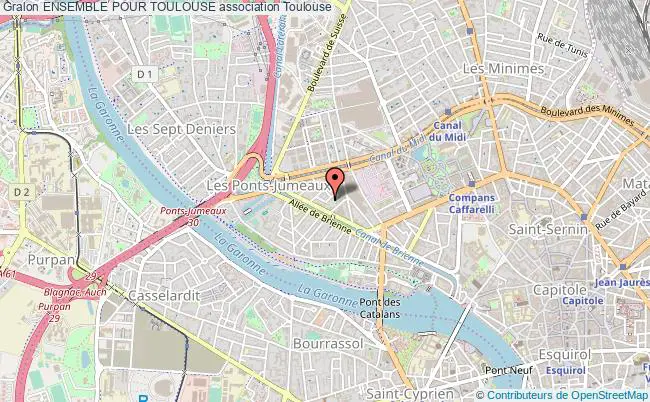 plan association Ensemble Pour Toulouse Toulouse