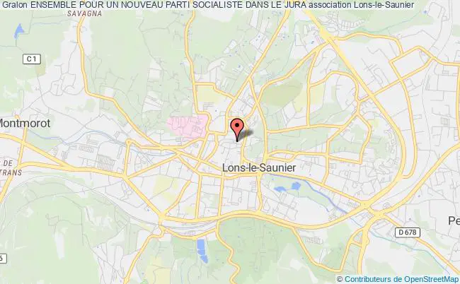 plan association Ensemble Pour Un Nouveau Parti Socialiste Dans Le Jura Lons-le-Saunier