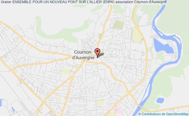 plan association Ensemble Pour Un Nouveau Pont Sur L'allier (enpa) Cournon-d'Auvergne