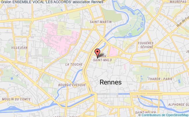 plan association Ensemble Vocal 'les Accords' Rennes