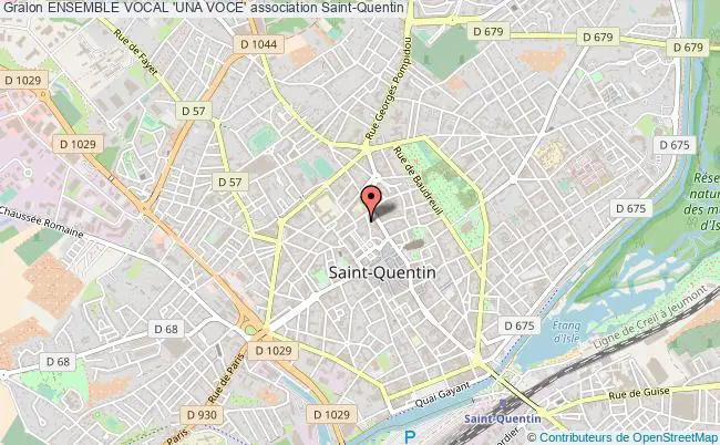 plan association Ensemble Vocal 'una Voce' Saint-Quentin