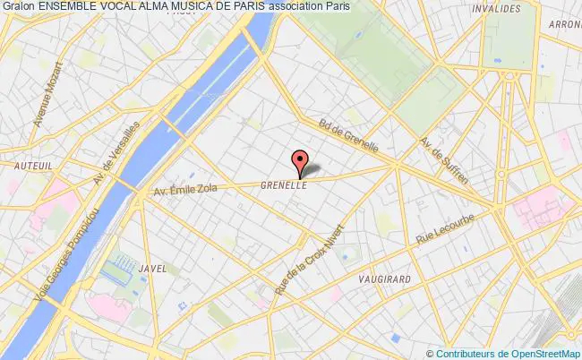 plan association Ensemble Vocal Alma Musica De Paris Paris 15e