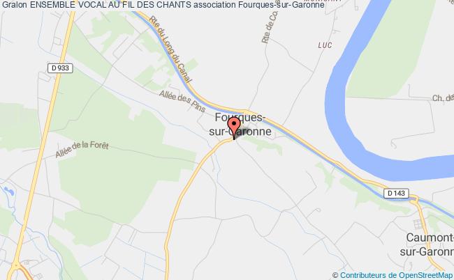 plan association Ensemble Vocal Au Fil Des Chants Fourques-sur-Garonne