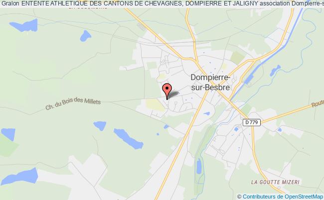plan association Entente Athletique Des Cantons De Chevagnes, Dompierre Et Jaligny 