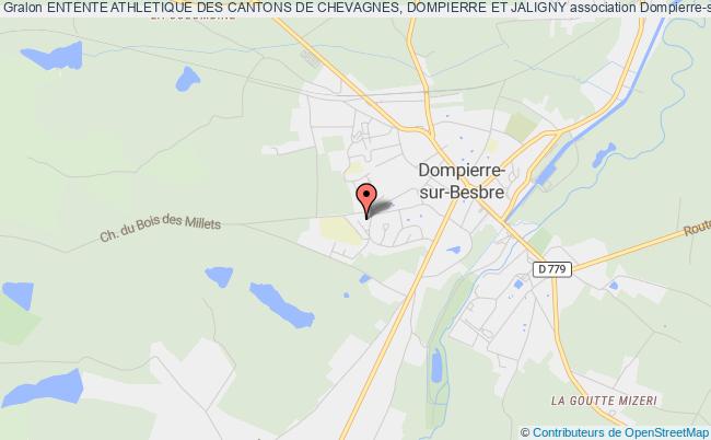 plan association Entente Athletique Des Cantons De Chevagnes, Dompierre Et Jaligny Dompierre-sur-Besbre