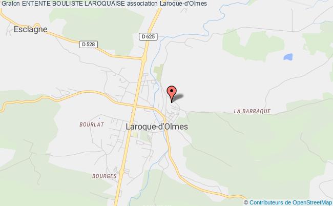 plan association Entente Bouliste Laroquaise Laroque-d'Olmes