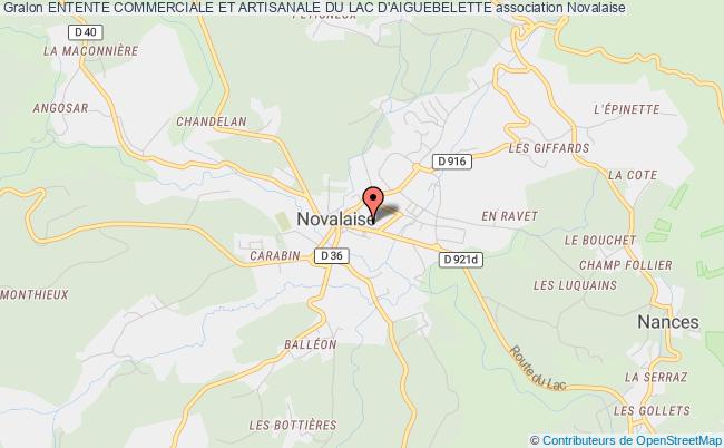 plan association Entente Commerciale Et Artisanale De Novalaise Novalaise